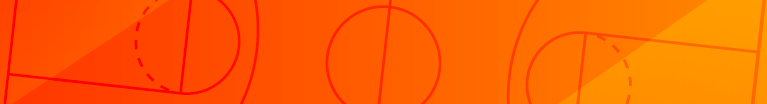 Red to Orange gradient background with basketball court pattern